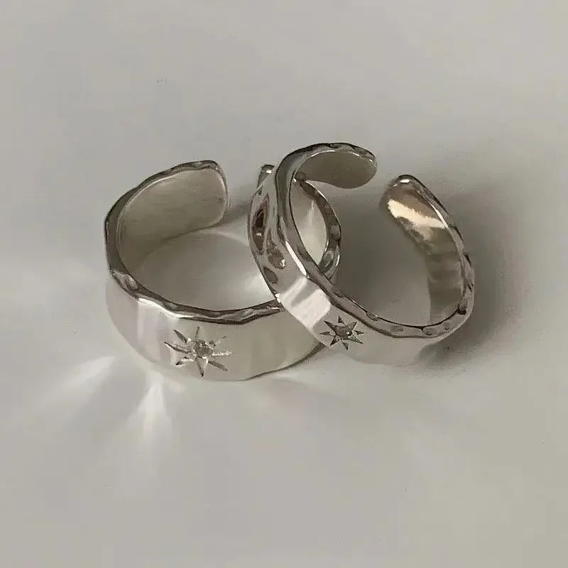 2 Star Band Rings