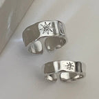 2 Star Band Rings