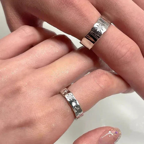 2 Star Band Rings