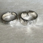 2 Star Band Rings