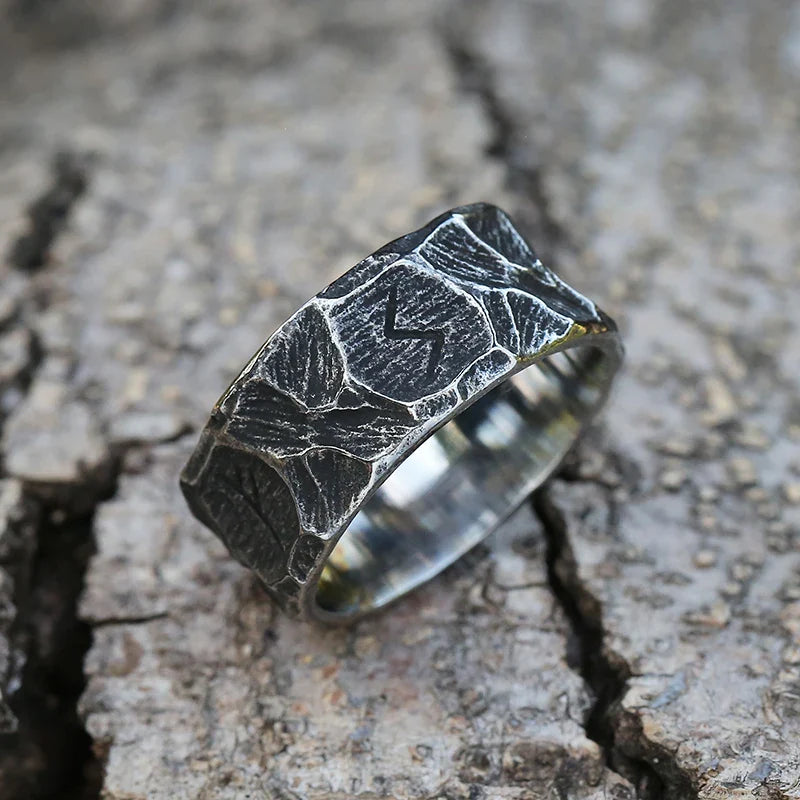 Viking-Style Rune Ring for Men 1 2 3