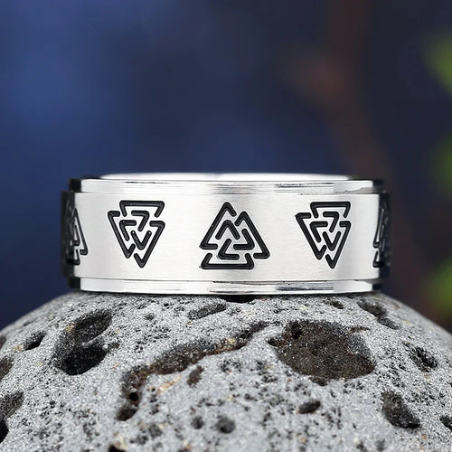 Viking Valknut Style Ring for Men