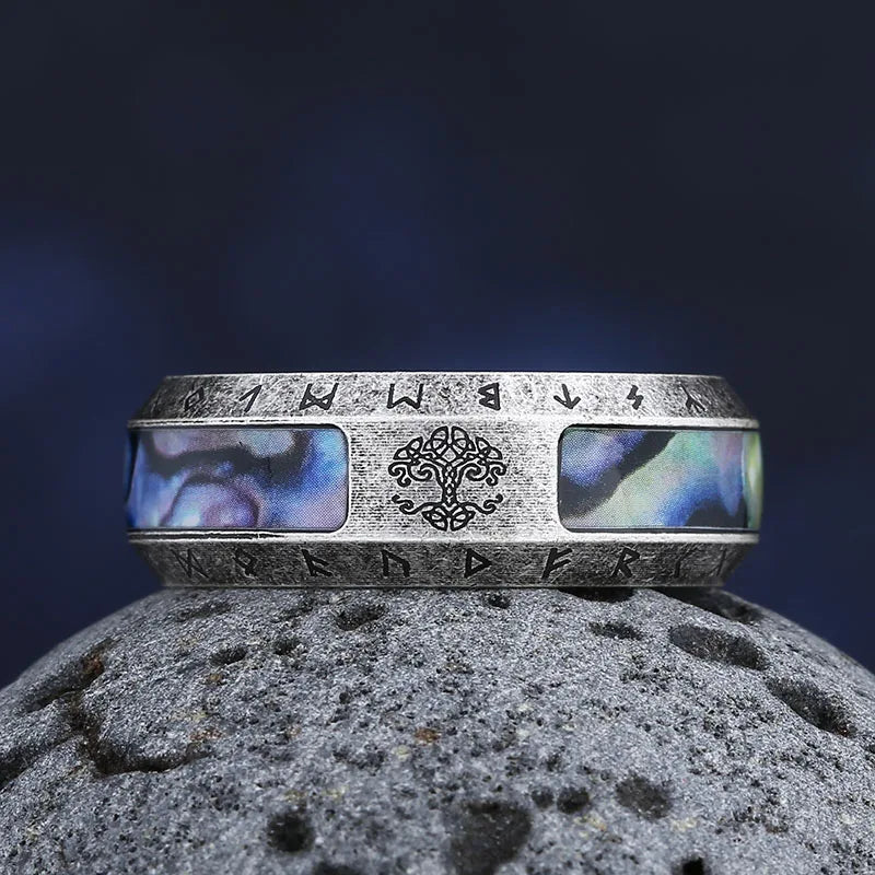 Viking Yggdrasil Style Ring for Men