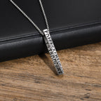 Rune Necklace Viking Pendant Silver Medallion