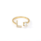 Customized ring with initial l