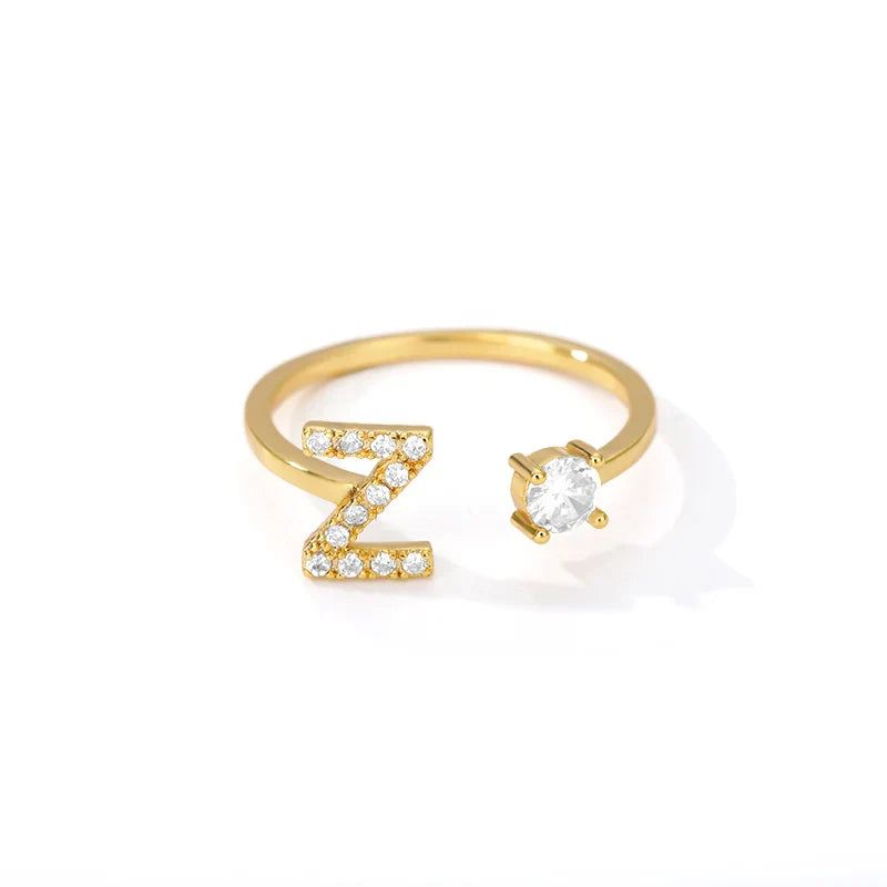 Customized ring with initial z
