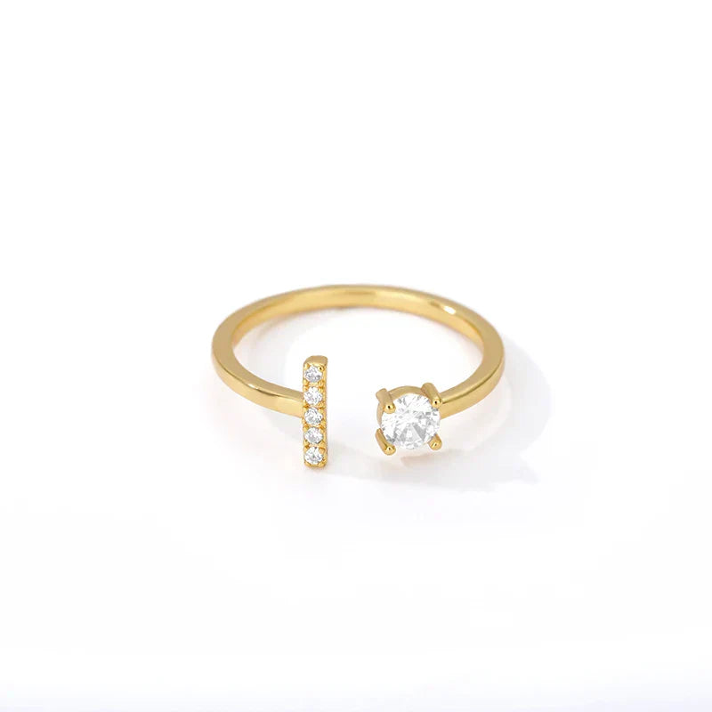 Customized ring with initial i