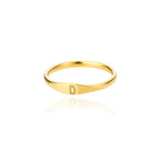 Women's initial ring d