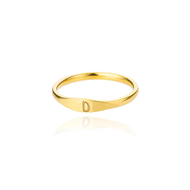 Women's initial ring d