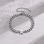 Initial twisted bracelet a