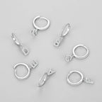 Hoop earrings with initial