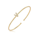 Minimalist initial bracelet v