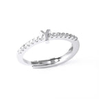 Adjustable women's ring with initial - letter