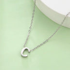 Necklace with initial pendant - letter
