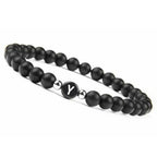 Black initial bracelet y
