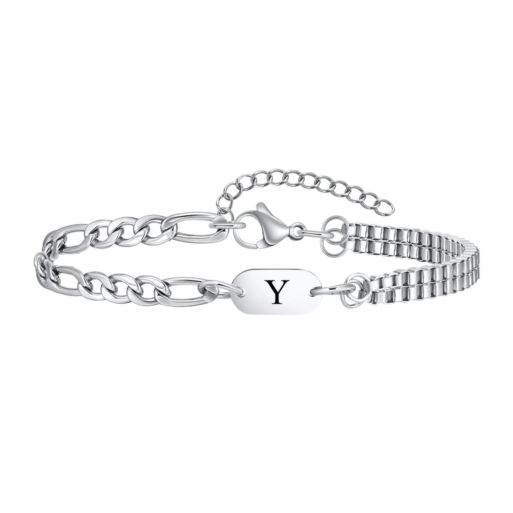 Men's initial bracelet y