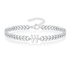 Initial twisted bracelet w