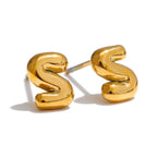 Personalized earrings with initial s