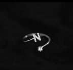 Women's initial ring n