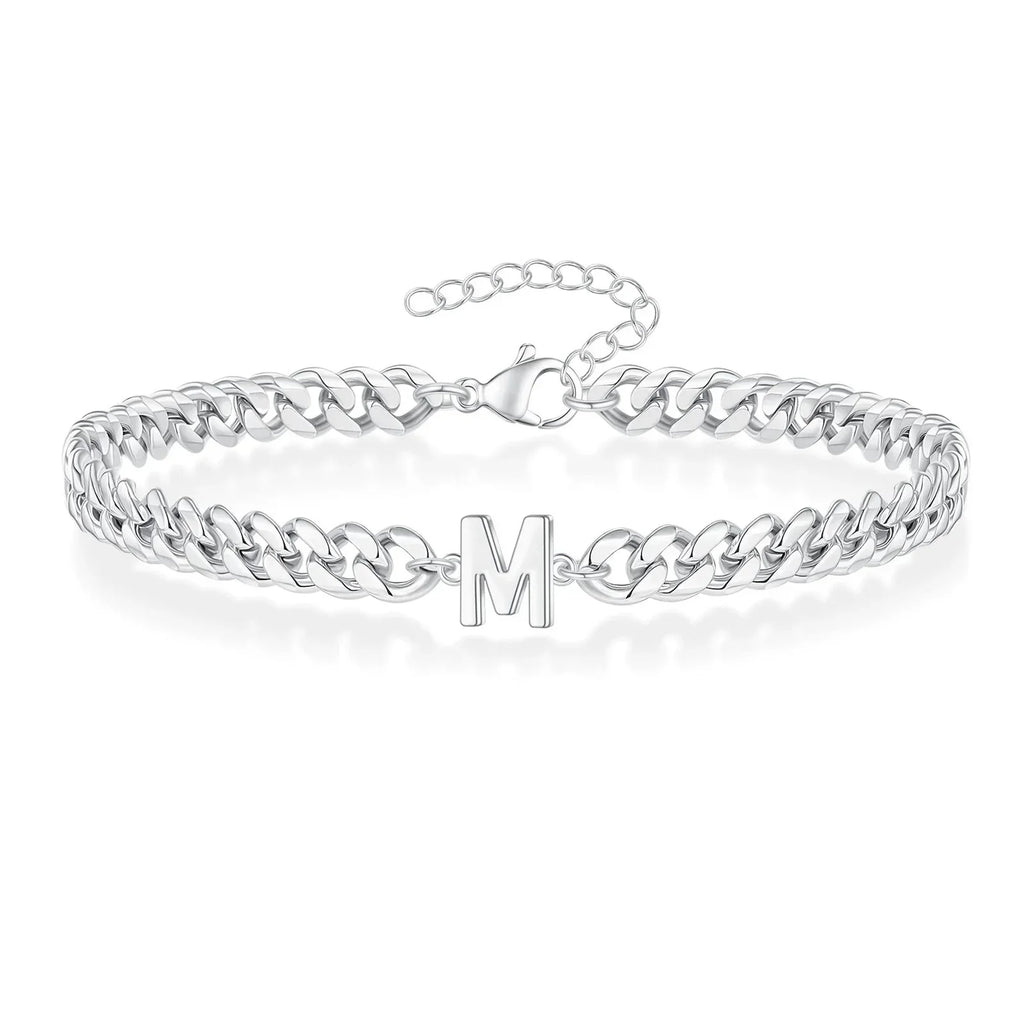 Initial twisted bracelet m