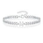 Initial twisted bracelet m
