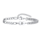 Men's initial bracelet - letter