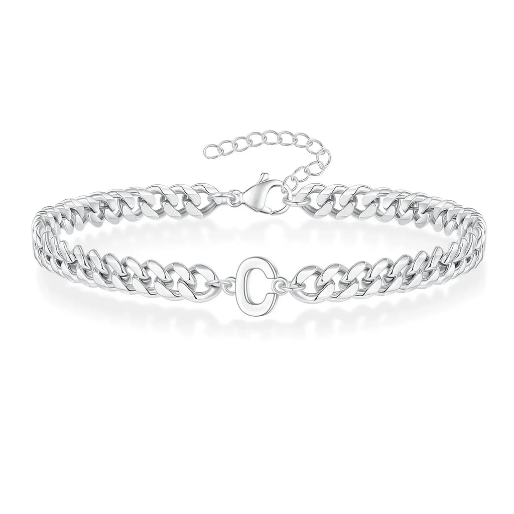 Initial twisted bracelet c
