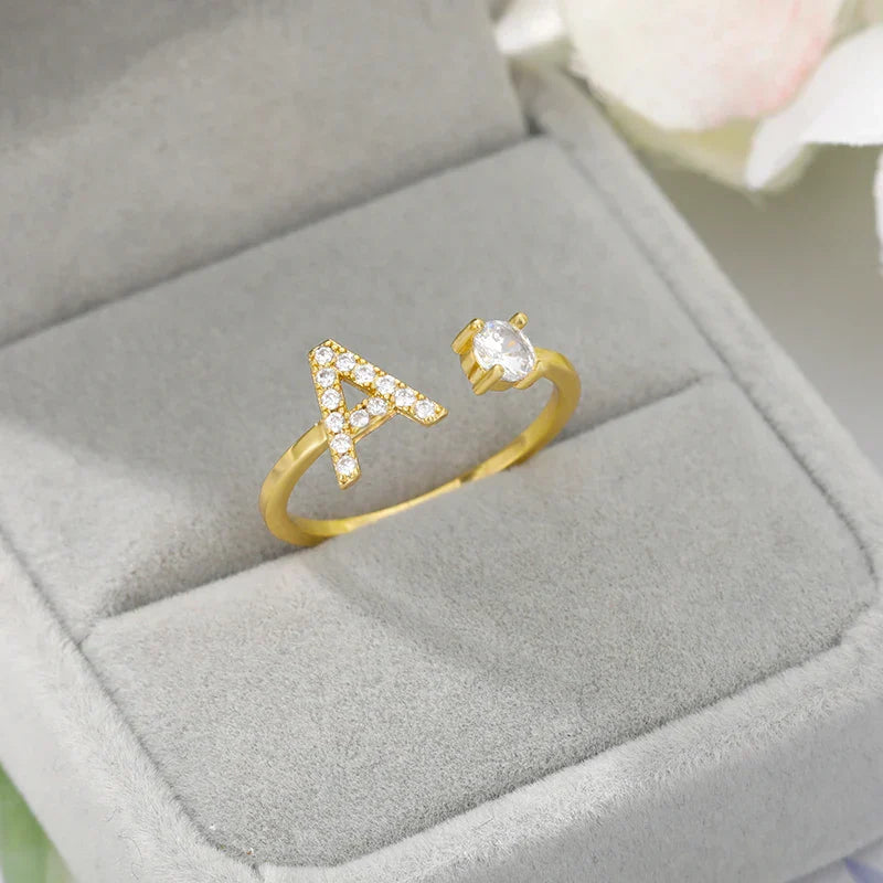 Customized ring with initial