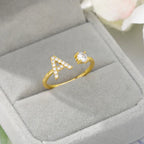 Customized ring with initial