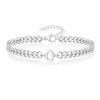 Initial twisted bracelet o