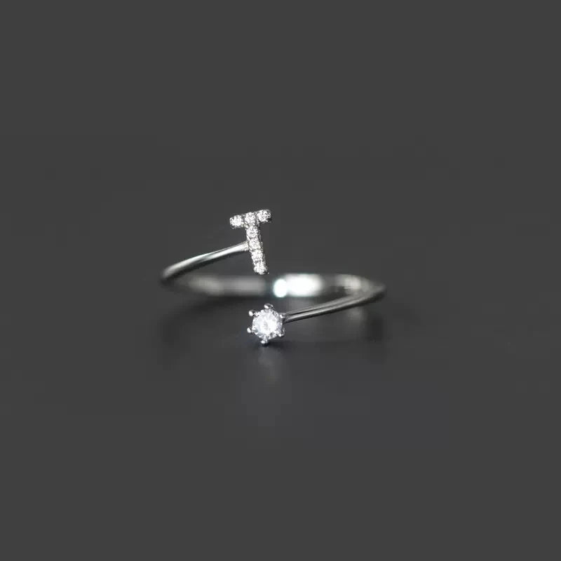 Women's initial ring t