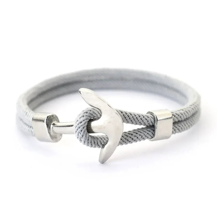 Grey anchor bracelet 