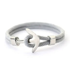 Grey anchor bracelet 