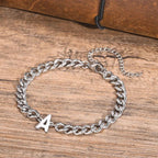 Initial twisted bracelet
