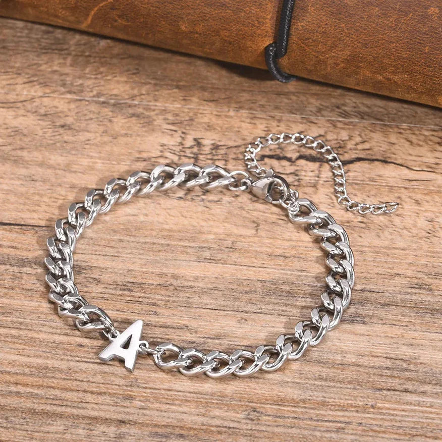 Initial twisted bracelet