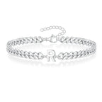 Initial twisted bracelet r