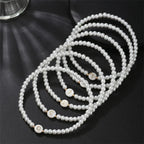 White bracelet initial