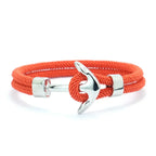 Orange anchor bracelet