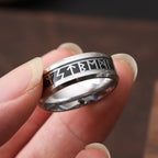 Black Viking Runic Ring