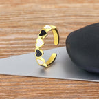Ring 6 Hearts Women's Gold Ring