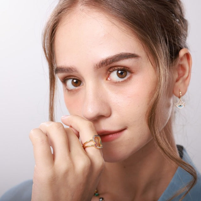 7 Chakras Women's Signet Ring