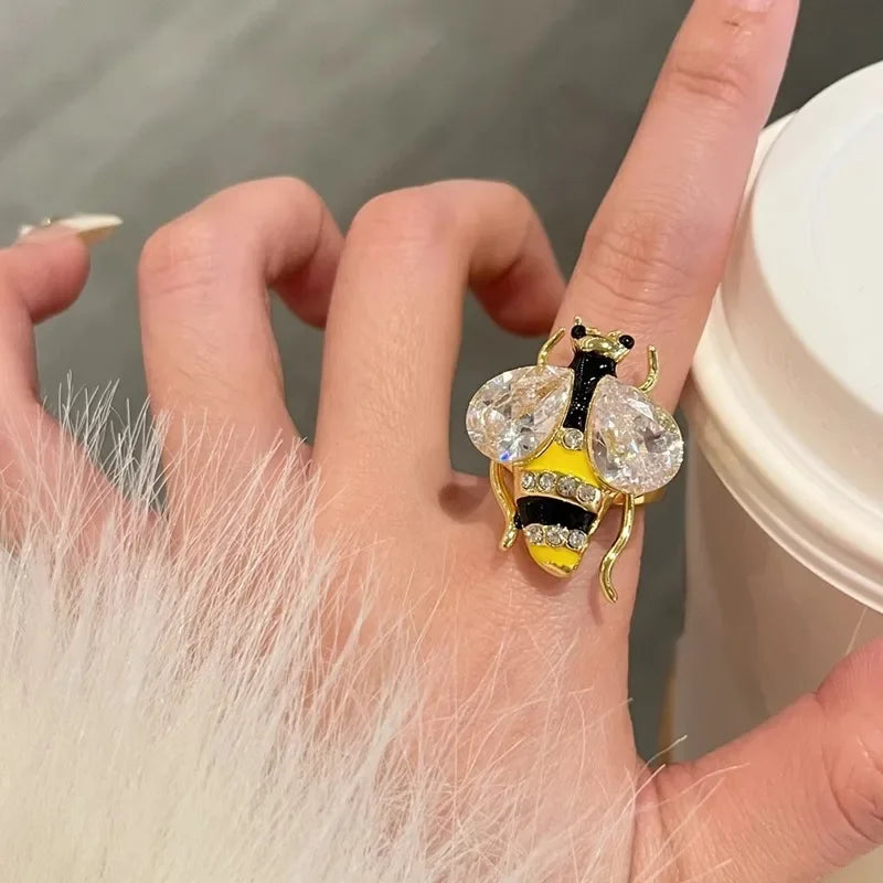 Yellow Women's Bee Ring
