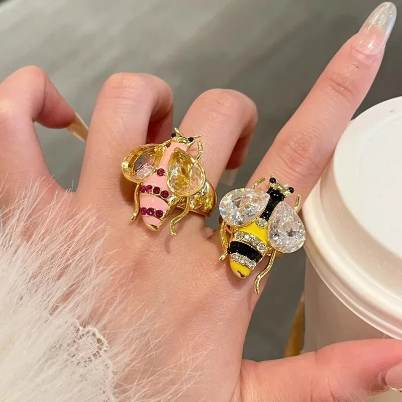 Pink Women's Bee Ring