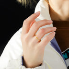 Women's angel wing ring in gold