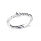 Adjustable women's ring with initial - letter