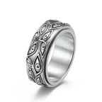 Spinning Anti-Stress Ring Eye silver