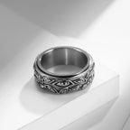 Spinning Anti-Stress Ring Eye silver