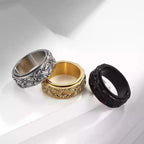 Spinning Anti-Stress Ring Eye gold