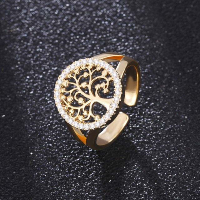Life Ring Ring for Women Gold