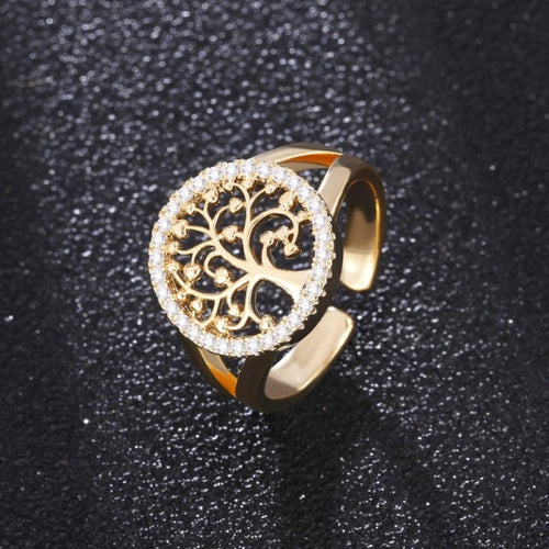 Life Ring Ring for Women Gold